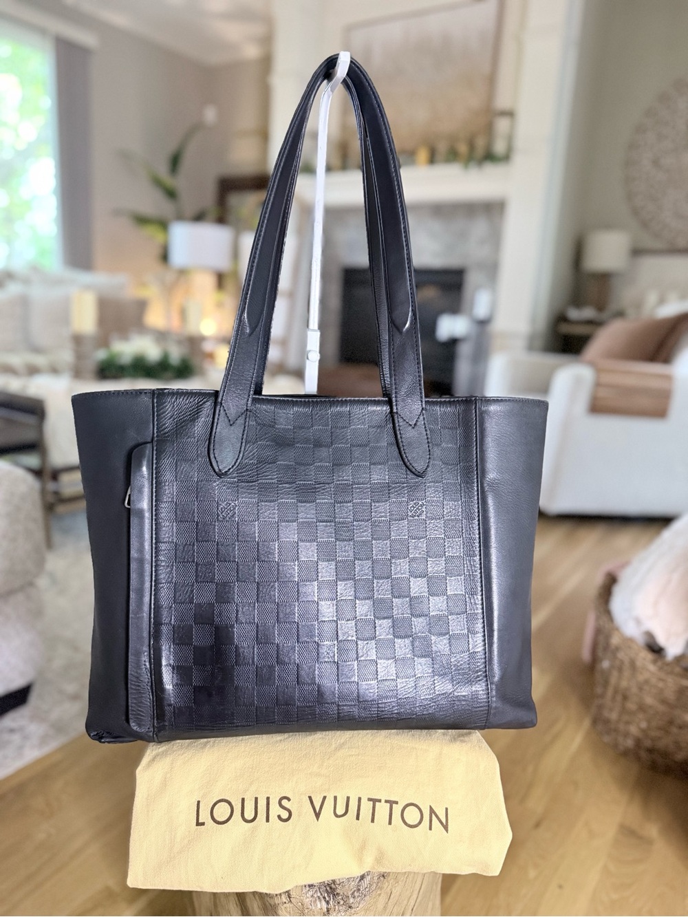 Louis Vuitton Damier Infini Cabas Voyage Tote – Black Onyx